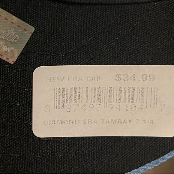 Tampa Bay Rays GAME 59Fifty Fitted Hat New Era Light Navy MLB Cap 7 1/4 NWT. - Picture 10 of 11